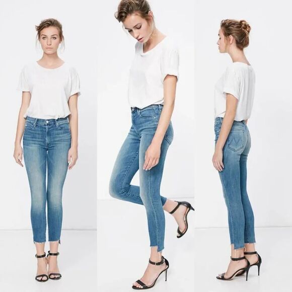 Mother - Stunner Ankle Step Fray Good Girls Do 25 $220 - Picture 1 of 8